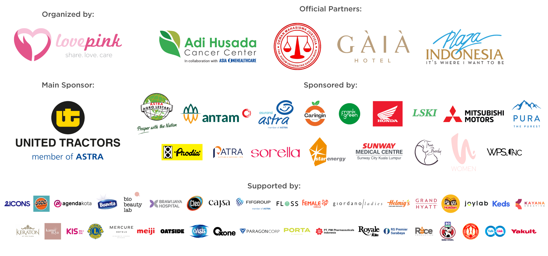 Indonesia Goes Pink Sponsorship